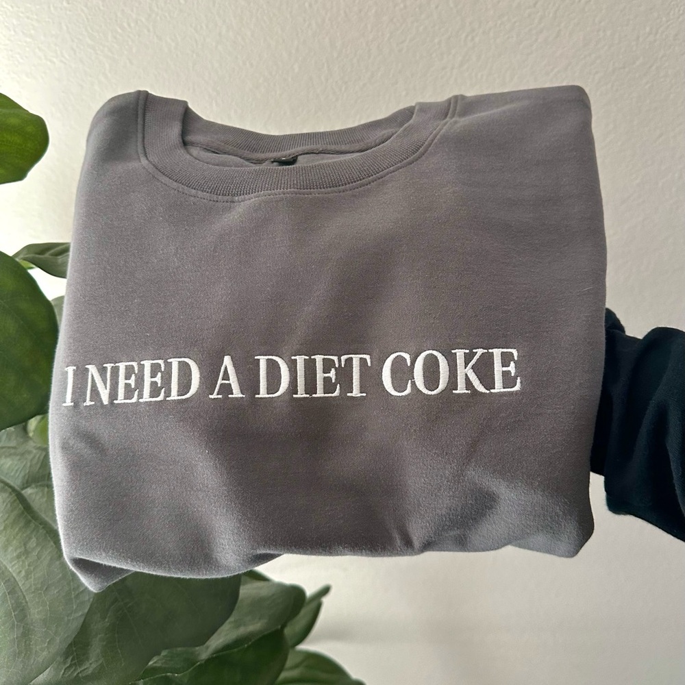 Diet Coke Embroidered Sweatshirt